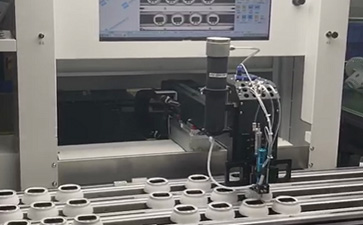 杭州**科技股份有限公司安防监控模块玻璃镜头91视频色版安卓污黄色在线点胶应用案例